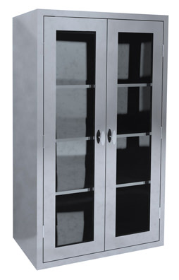 Glass Door Supply Cabinet